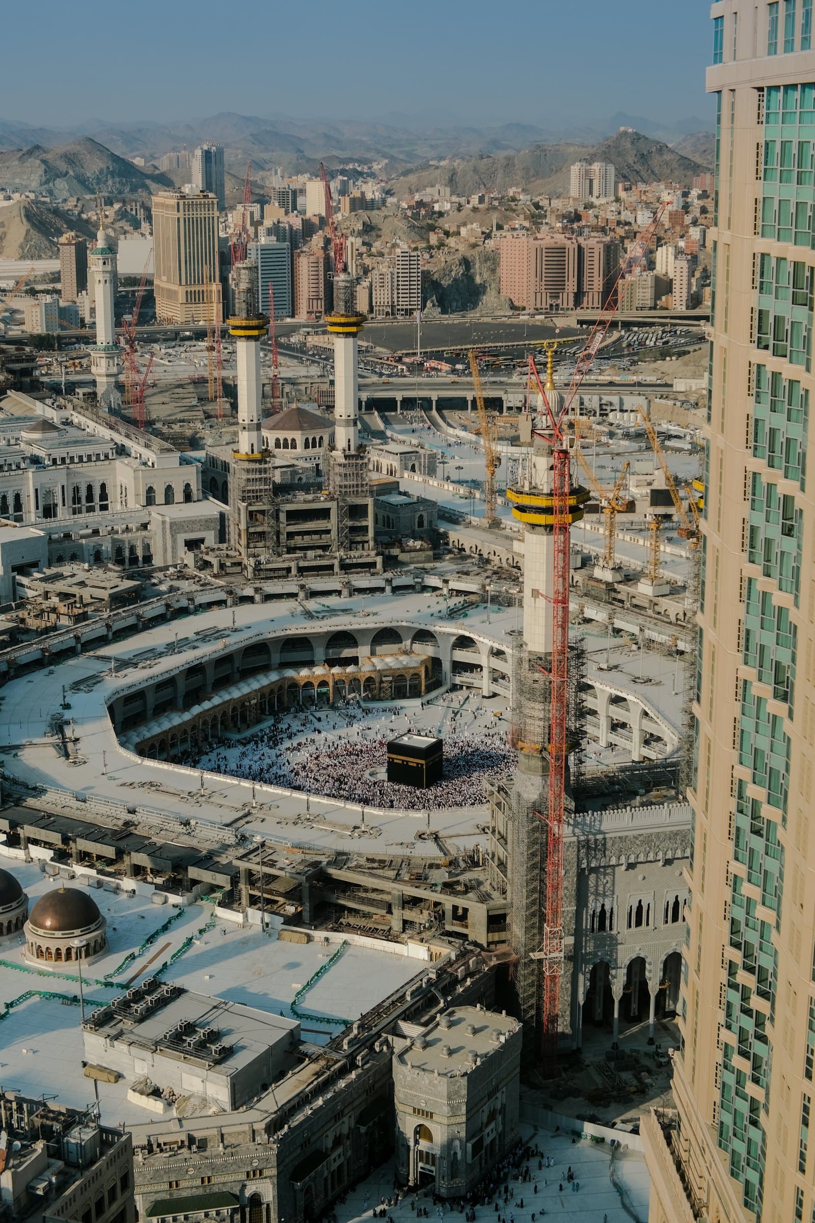 Vue aérienne de Masjid al-Haram à La Mecque